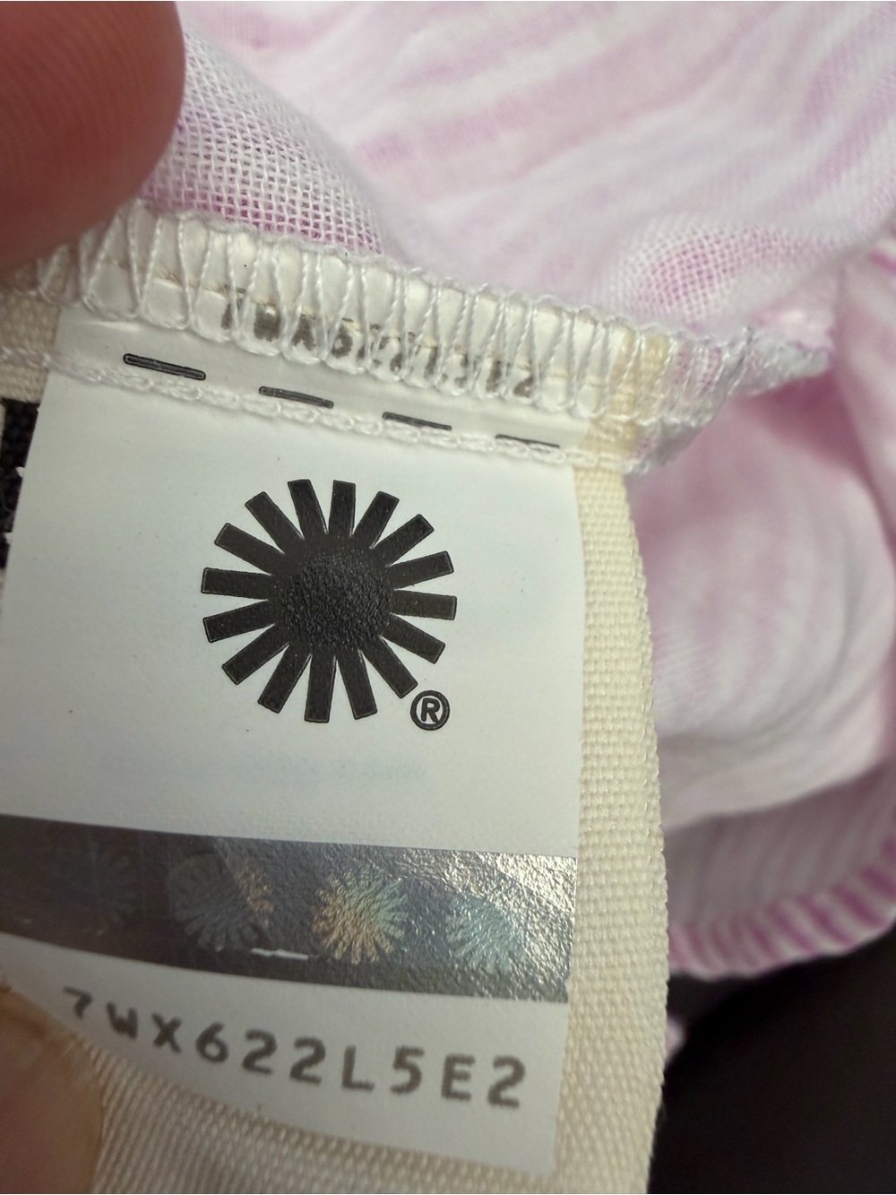 UGG Pink White Striped Pajama Set Button Down Short Sleeve Sleepwear NWT Size L - Picture 5 of 12